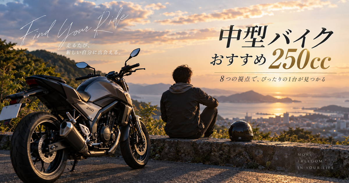 中型バイクおすすめ250ccを選ぶ8つの視点｜用途別ベストモデルがすぐ分かる！