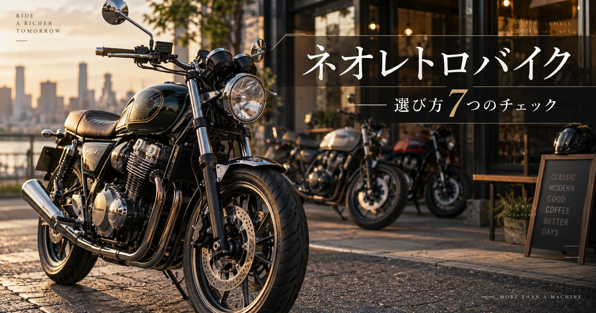 ネオレトロバイク選びの7つの実践チェック項目｜人気車種の差が見える目利きになれる！