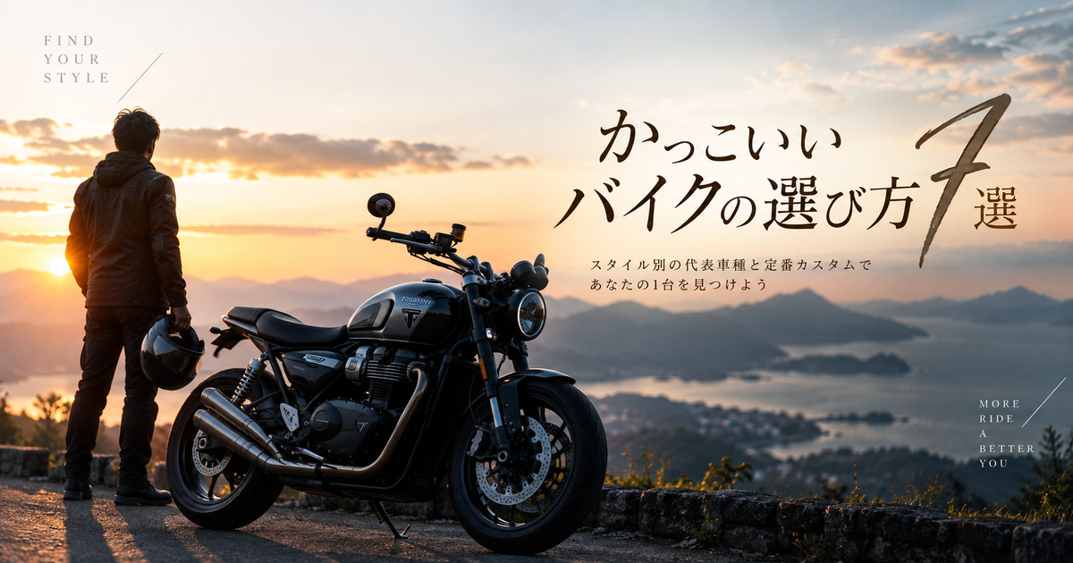 格好いいバイクの選び方7選｜スタイル別代表と定番カスタムであなたの1台を見つけよう！