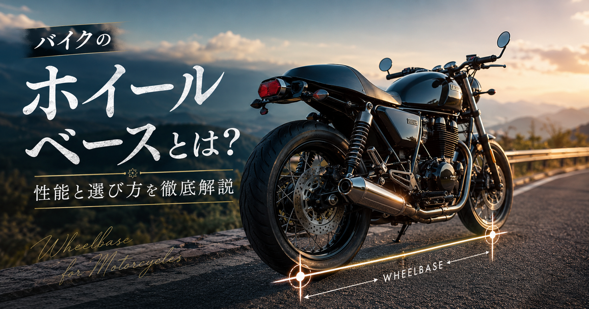 バイクのホイールベースとは？｜性能と選び方を徹底解説！