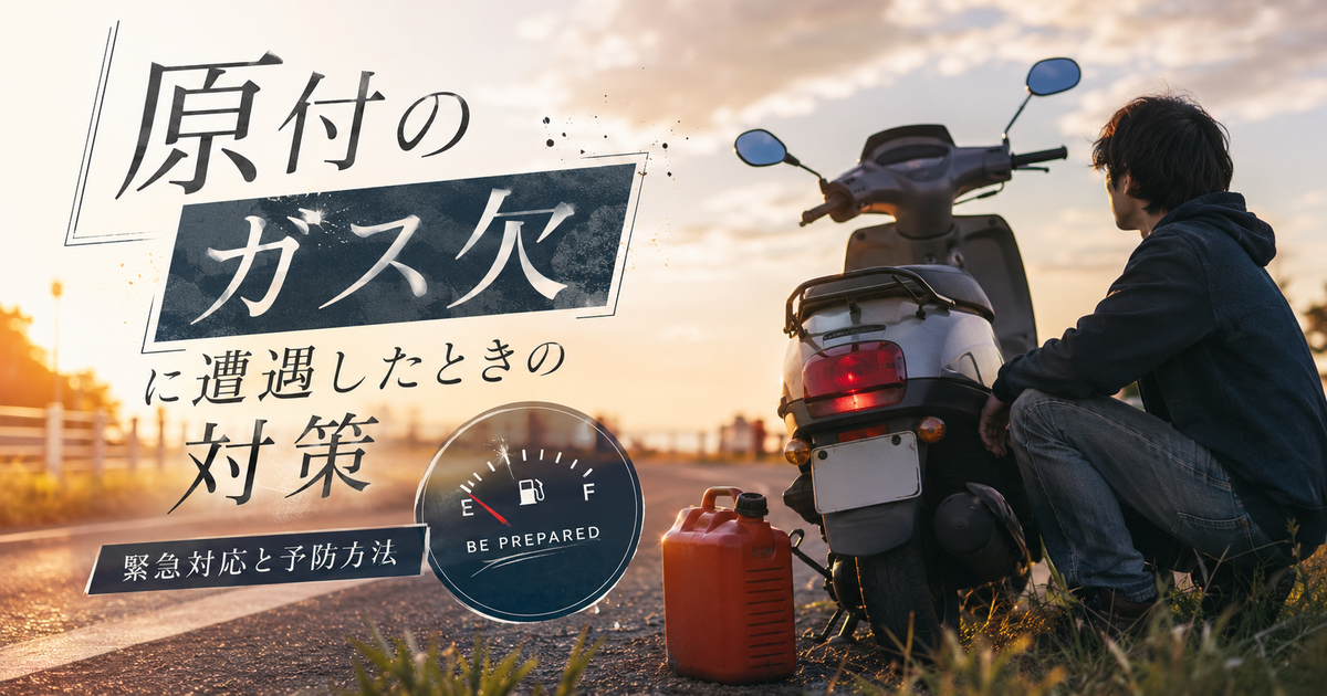 原付のガス欠に遭遇したときの対策 | 知っておくべき緊急対応と予防方法