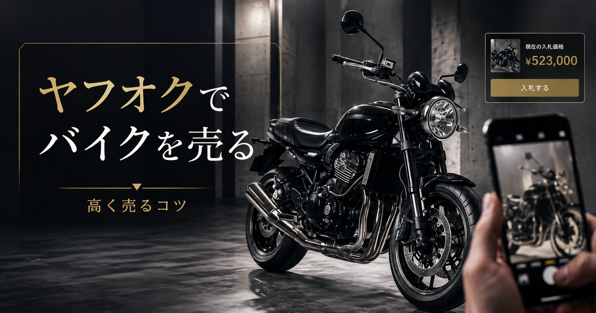 ヤフオクでバイクを売る｜成功するための完全ガイドと高く売るコツ
