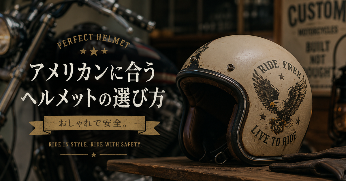 アメリカンに合うヘルメットの選び方とおすすめブランド｜おしゃれで安全！人気モデル徹底比較